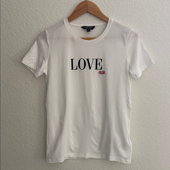 Lauren Ralph Lauren Tops - Lauren Ralph Lauren White Short Sleeve T-Shirt Size M